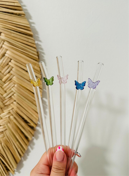 Butterfly straws