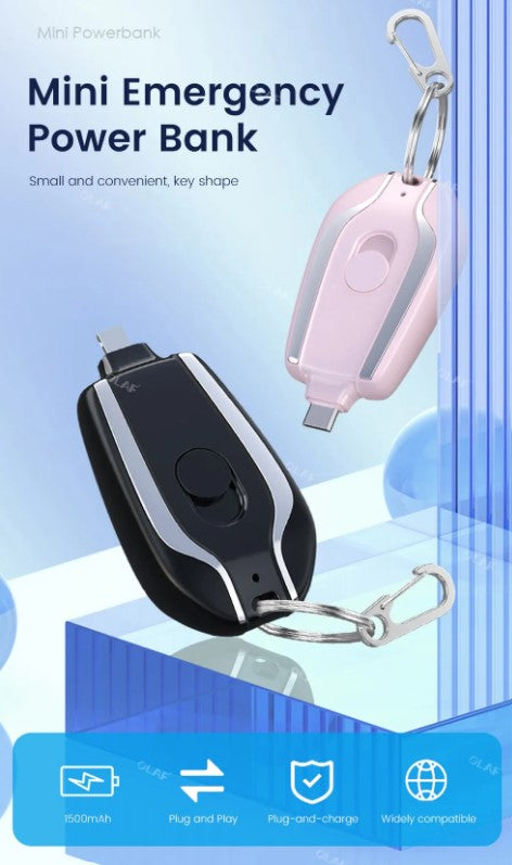 Portable Keychain Charger (1500 MaH)